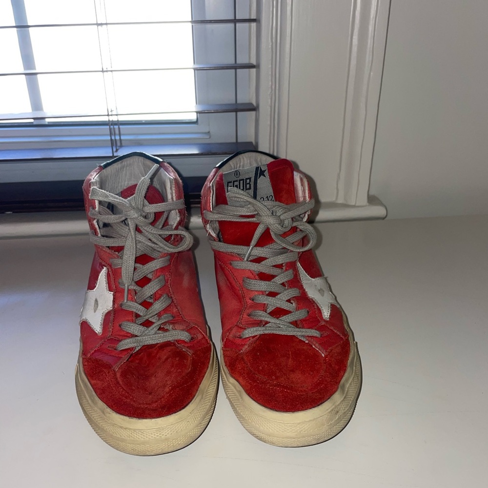 Golden Goose Red High-Top Sneakers - Picture 3 of 3